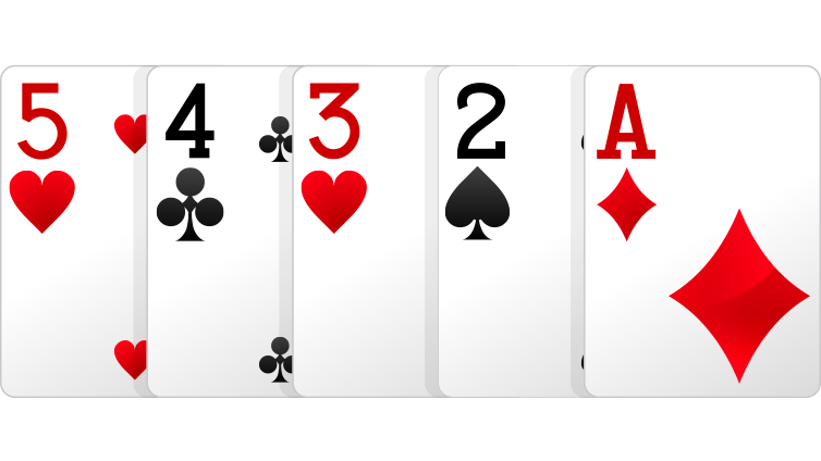 Poker Straight Ace To 5 - sggood